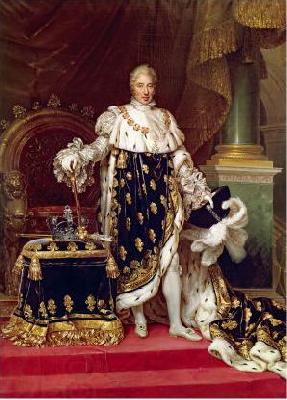 Jean Urbain Guerin Portrait of the King Charles X of France in his coronation robes China oil painting art